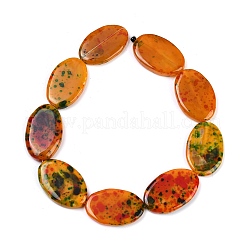 Dyed Natural Agate Beads Strands&nbsp;G-U029-F01