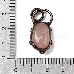 Natural Rose Quartz Pendants&nbsp;G-B149-08R-02