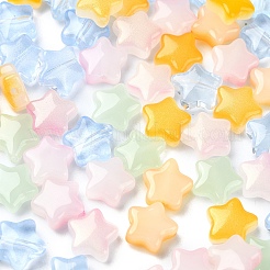 100Pcs 4 Colors Imitation Jade Glass Beads&nbsp;GLAA-YW0003-64