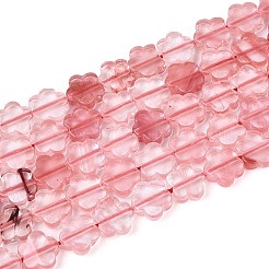 Cherry Quartz Glass Beads Strands&nbsp;G-N257-24A-10