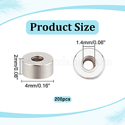 200Pcs 201 Stainless Steel Beads&nbsp;STAS-HY0001-52