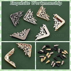 12Pcs 6 Style Alloy Bag Decorate Corners Protector&nbsp;FIND-WR0005-91