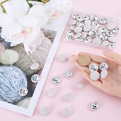 50Pcs 1-Hole Cloth Buttons&nbsp;DIY-GF0008-50A