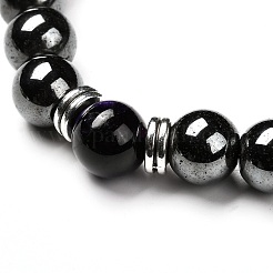 Natural Tiger Eye(Dyed) Beads Stretch Bracelets Set&nbsp;BJEW-JB06653-04