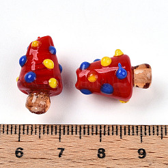 Handmade Lampwork Bumpy Beads&nbsp;LAMP-T022-02A-08