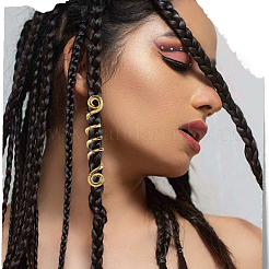 6Pcs 3 Styles Alloy Hair Coil Cuffs&nbsp;OHAR-SC0001-11A
