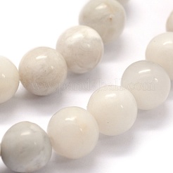 Natural White Crazy Lace Agate Beads Strands&nbsp;G-G763-11-6mm