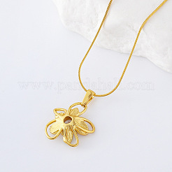 3Pcs French Vintage Stainless Steel White and Green Enamel Flower Pendant Necklaces for Women&nbsp;PZ8331