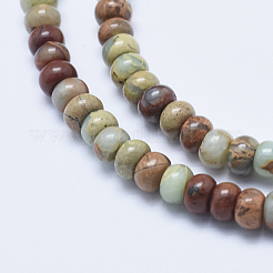 Natural Aqua Terra Jasper Beads Strands&nbsp;G-E444-16-6mm