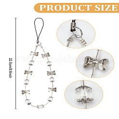 1Pc Plastic Clear Mobile Straps&nbsp;HJEW-LP0002-33