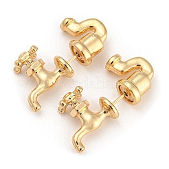 Alloy Front Back Stud Earrings&nbsp;EJEW-B031-01G