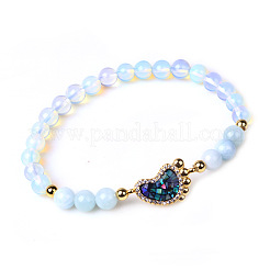 Opalite Stretch Bracelets&nbsp;BJEW-F352-18G