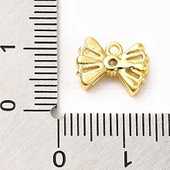 Brass Micro Pave Clear Cubic Zirconia Pendants&nbsp;ZIRC-P113-03G