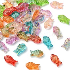 45Pcs 9 Colors Electroplate Transparent Glass Beads&nbsp;EGLA-YW0005-62