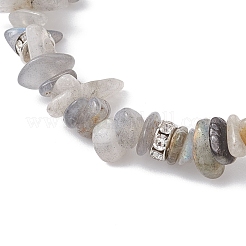 3Pcs Natural Mixed Gemstone Chip Beaded Stretch Bracelets&nbsp;BJEW-JB12316