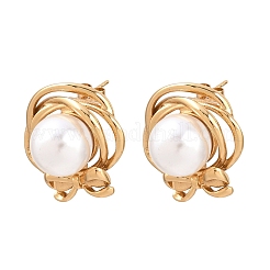 304 Stainless Steel Stud Earrings&nbsp;EJEW-L317-02G-02
