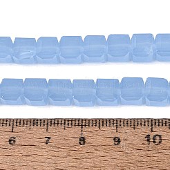 Imitation Jade Glass Beads Strands&nbsp;GLAA-R041-8x8mm-B06
