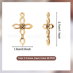 120Pcs 3 Colors Tibetan Styles Alloy Pendants&nbsp;FIND-PH0023-05
