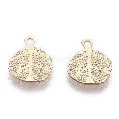 Rack Plating Brass Filigree Charms&nbsp;KKC-T001-47KC