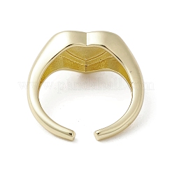 Brass Adjustable Open Rings&nbsp;RJEW-K257-86G-03