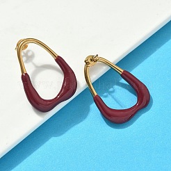 304 Stainless Steel Enamel Stud Earrings&nbsp;EJEW-S276-01G