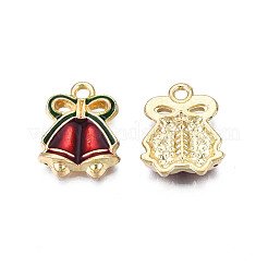 Rack Plating Alloy Enamel Pendants&nbsp;X-ENAM-N055-156
