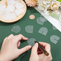 50Pcs Arch Acrylic Wine Glass Tags&nbsp;FIND-NB0013-02A