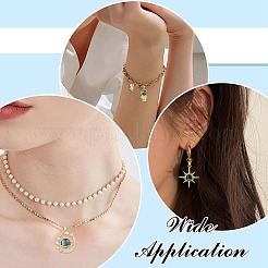 5Pcs 5 Styles Brass Micro Pave Cubic Zirconia Pendants&nbsp;KK-CJ0003-57