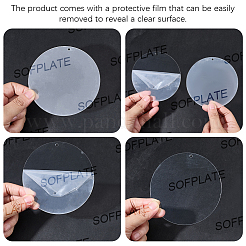 20Pcs Transparent Acrylic Big Pendants&nbsp;FIND-SP0005-61