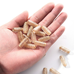 Plating Transparent Acrylic Beads&nbsp;PACR-YW0001-05