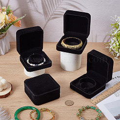 Square Velvet Bracelet Display Boxes&nbsp;CON-WH0095-134A