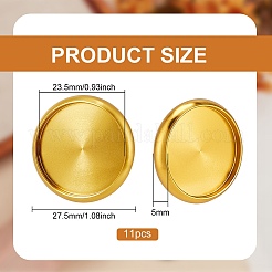 11Pcs Alloy Cabochon Settings&nbsp;FIND-BC0013-53G-01