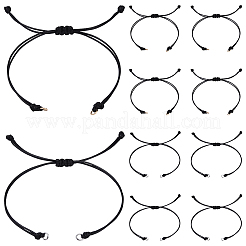 20Pcs Black Waxed Polyester Cord Braided Bracelet Making&nbsp;AJEW-YW00002-01