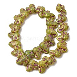 Painted Glass Beads Strands&nbsp;GLAA-Z021-11F