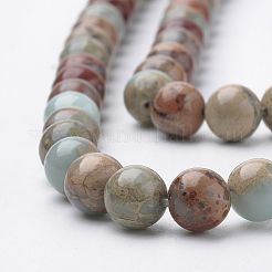 Natural Aqua Terra Jasper Strands&nbsp;X-G-S150-50-4mm