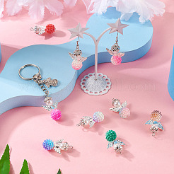 48Pcs ABS Plastic Imitation Pearl Pendants&nbsp;PALLOY-TAC0038