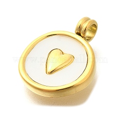 Ion Plating(IP) 304 Stainless Steel Pave Shell Pendants&nbsp;STAS-K263-61G