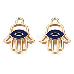 Light Gold Plated Alloy Pendants&nbsp;LS-ENAM-T009-17A
