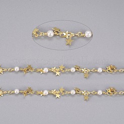 3.28 Feet Handmade Brass Beaded Chains&nbsp;X-CHC-I029-05G