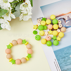 12 Style Food Grade Eco-Friendly Silicone Focal Beads&nbsp;SIL-HY0001-06
