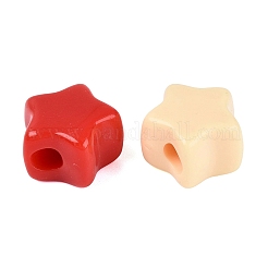 Opaque Acrylic European Beads&nbsp;OACR-Q203-11