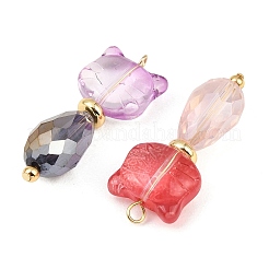 8Pcs Electroplate Glass Pendants&nbsp;PALLOY-JF03241
