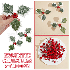600Pcs Foam Artificial Red Holly Berries Model&nbsp;AJEW-GO0004-35