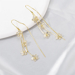 Alloy Rhinestone Dangle Earrings&nbsp;FS-WG75843-01