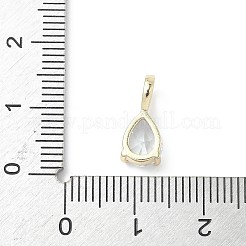 Brass Birthstone Pendants&nbsp;KK-D372-02P-04