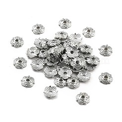 4-Petal Tibetan Style Alloy Flower Bead Caps&nbsp;LS-TIBE-S222-P-NR