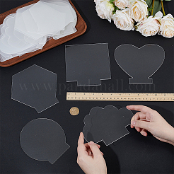25Pcs 5 Styles Transparency Acrylic Board&nbsp;DIY-OC0015-84