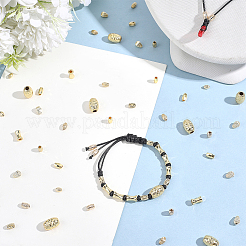 80Pcs 8 Styles Brass Beads&nbsp;KK-BBC0022-35
