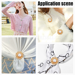 4Pcs 2 Colors 1-Hole Alloy Shank Buttons&nbsp;FIND-NB0006-76