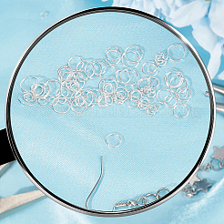 925 Sterling Silver Open Jump Rings&nbsp;FIND-CN0001-75B